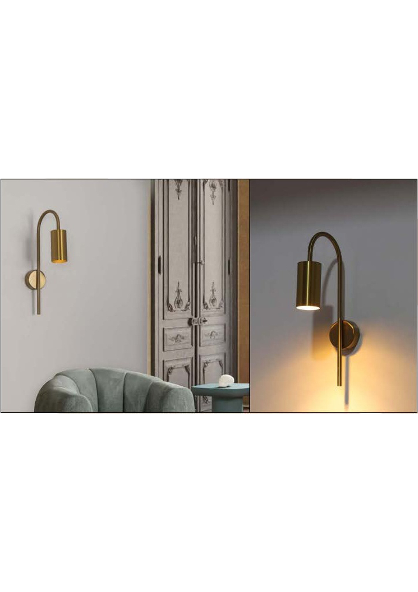 Beyond Lights - Brass Wall Light- GL